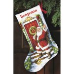 (image for) Gold Collection Welcome Santa Stocking Counted Cross Stitch